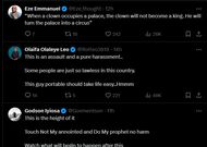 Comments from outraged X users [X/Basito]