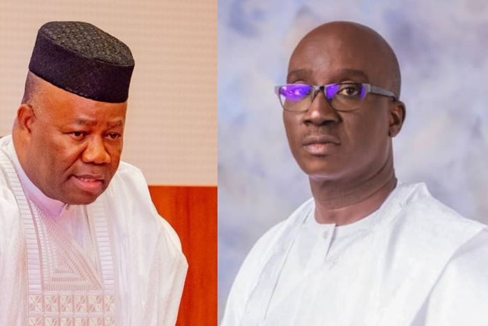 L-R: Senate President Godswill Akpabio and Senator Monday Okpebholo [Facebook]