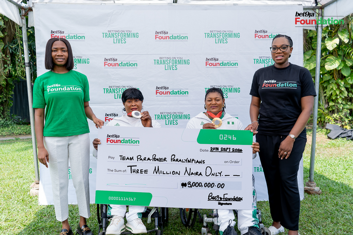 Bet9ja Foundation honours Nigeria's para powerlifting champions, rewarding dedication