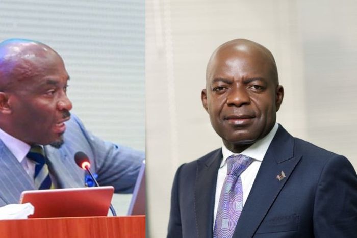 L-R: Deputy Speaker Ben Kalu praised Governor Alex Otti for his commendable work in developing Abia State but clarified that the APC intends to take the reins in the next election cycle. [Facebook]