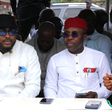 L-R: Rivers state House of Assembly Speaker, Victor Oko-Jumbo and Khana Local Government Area Caretaker Committee Chairman, Dr Malvin Yobana at the inauguration of the remodelled Bori Police Station  [NAN]