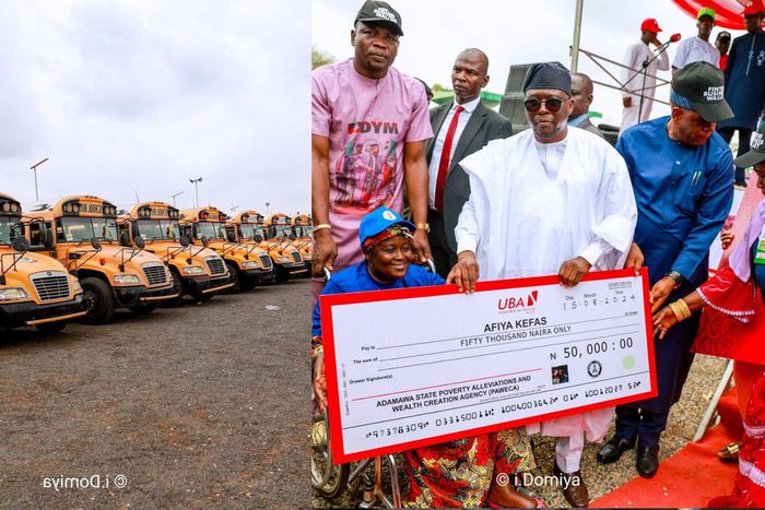 Gov Fintiri disburses ₦500m to 10,000 Adamawa women, inaugurates 31 busses [X:@GovernorAUF]