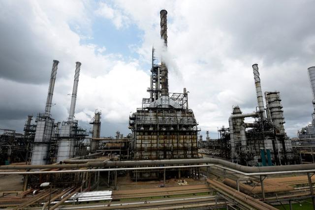 The Port Harcourt refinery is Nigeria's oldest, built in 1965, nine years after crude was first found under the marshy soil and creeks of the delta, where the Niger river meanders to the Gulf of Guinea. [Getty Images]