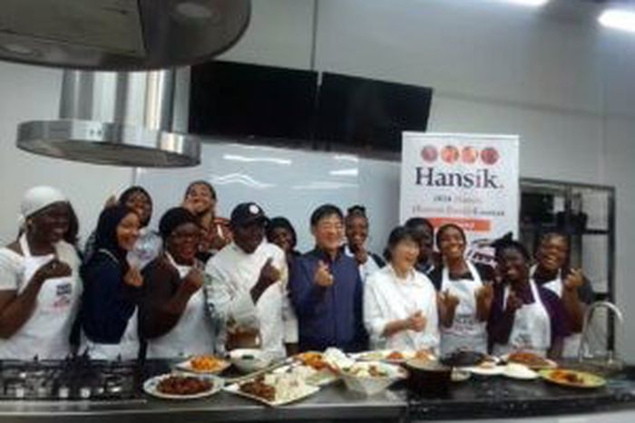 Mr Kim Changki Director KCCN ,  Judges and contestants [NAN]