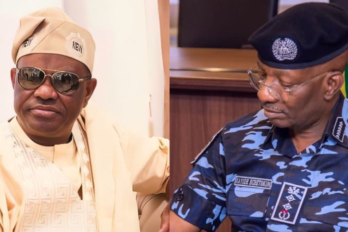 L-R: FCT Minister, Nyesom Wike and IGP Kayode Egbetokun. [Facebook]