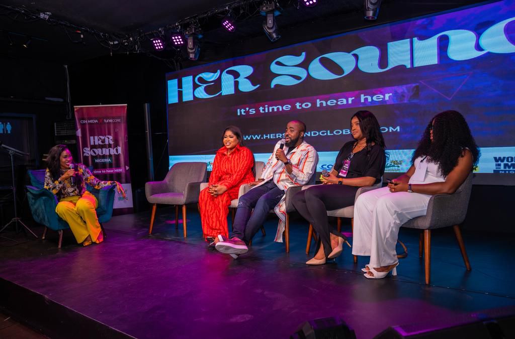 A cross section of host and panelists