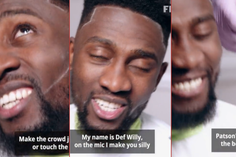 Wilfred Ndidi shows off his rap skills