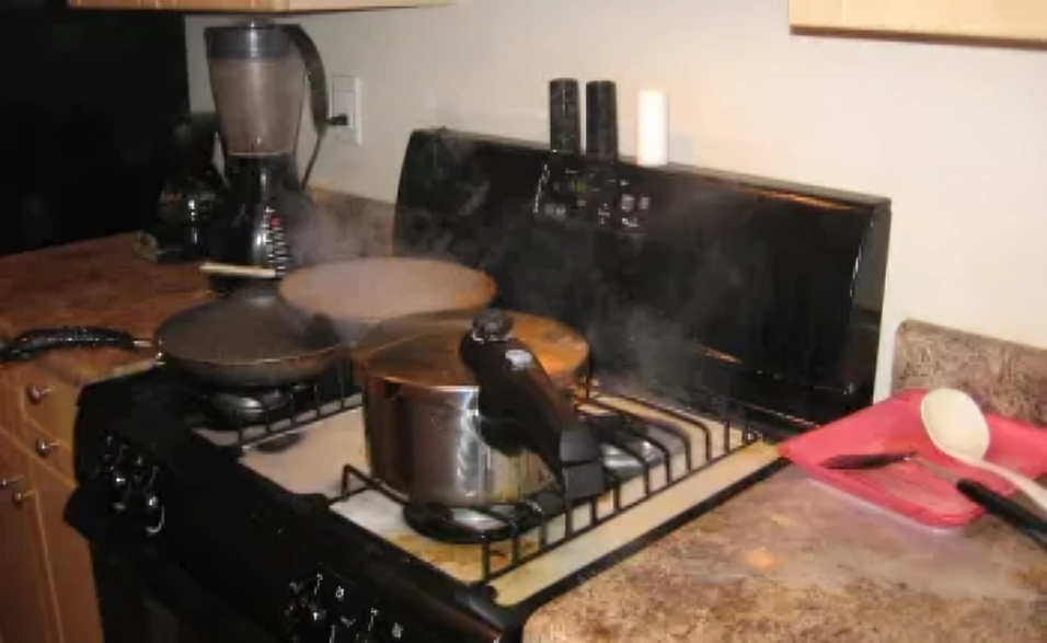 A pressure cooker
