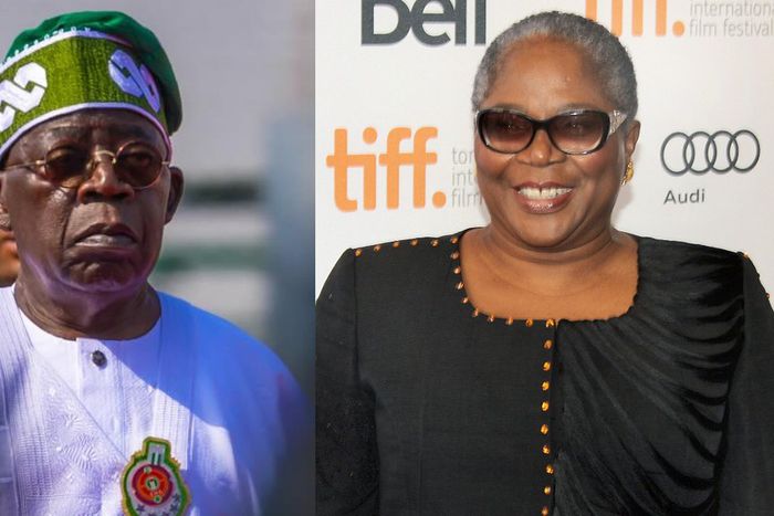 Bola Tinubu and Onyeka Onwenu