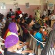 Women receiving lecture on family planning