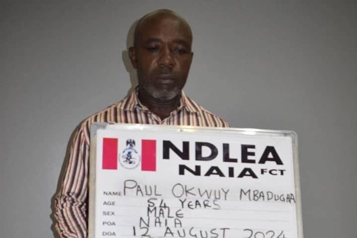 Drug trafficking suspect, Paul Mbadugha [Facebook:NDLEA]
