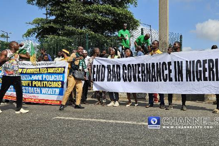Protesters leaders end demonstrations in Lagos after Tinubu's address [Channels TV]