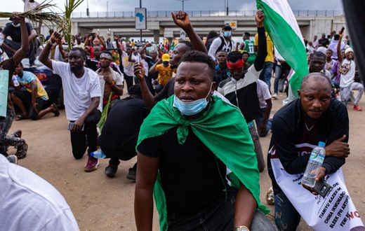 Nigerians protesting [slate.com]