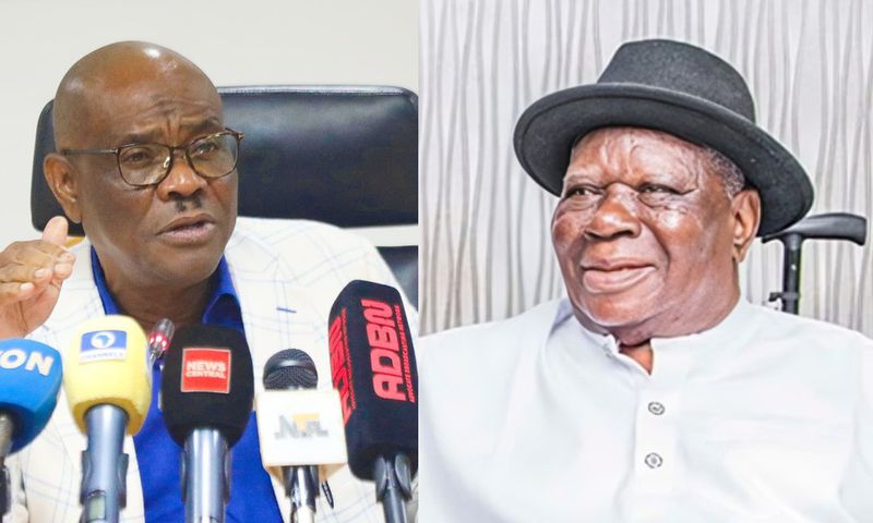 L-R: Clark accused Wike of leveraging his influence with President Bola Tinubu to undermine the Rivers State Governor, Siminalayi Fubara, and the PDP.