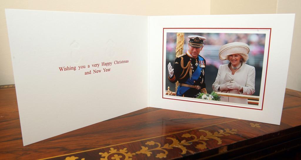 2012: Charles and Camilla's holiday card featured a photograph taken during the Queen's Diamond Jubilee.