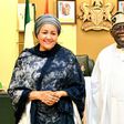 President Bola Tinubu and Ms Amina Mohammed, UN Deputy Secretary-General, at the State House on   [NAN]