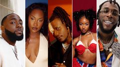 Burna Boy, Tems, Ayra Starr, Davido, Lojay, Pheelz nominated for 2024 VMAs