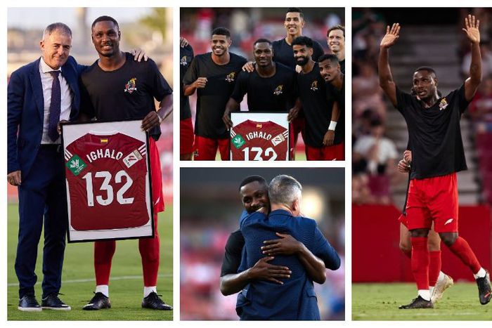 Laliga club honours Super Eagles legend, present him with special gift in front of home fans