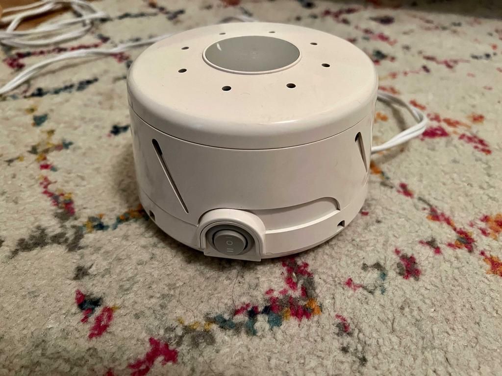 I'm glad we brought our full-size white noise machine instead of using a phone app.