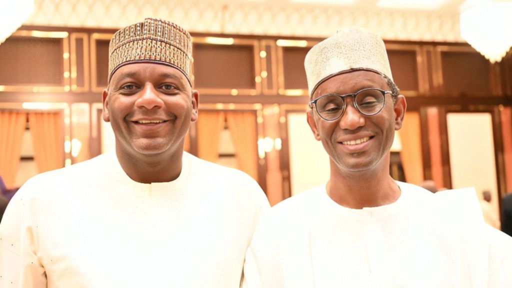 L-R: Hadejia pictured with the National Security Adviser, Nuhu Ribadu. [Facebook]