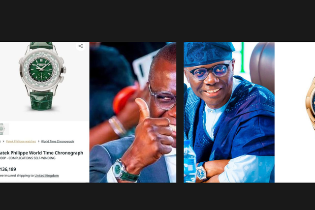 Sanwo-Olu's watch collection