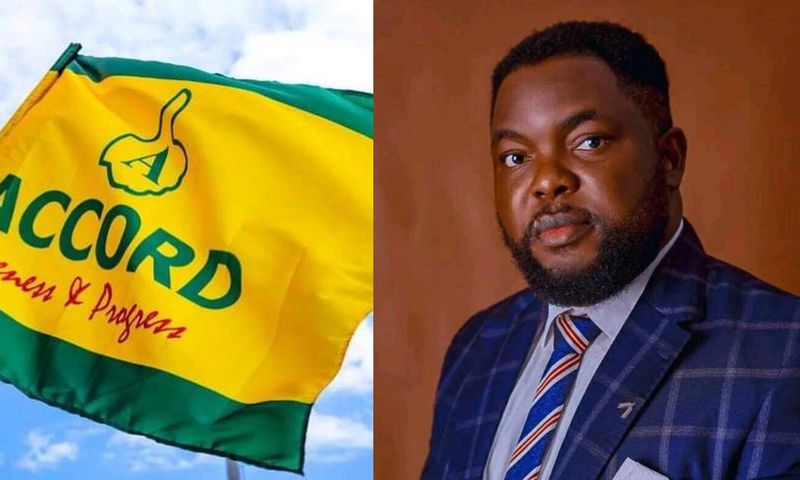 Christopher Imumolen was the presidential candidate of the Accord Party in the 2023 presidential elections. [Facebook]