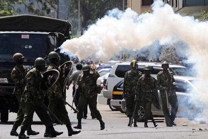 How do you protect yourself after tear gas exposure? [X.com]