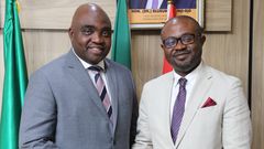 R-L: Minister of Interior, Dr. Olubunmi Tunji-Ojo, ICRC Director General, Dr. Jobson Oseodion Ewalefoh. [ICRC]