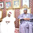 President Bola Ahmed Tinubu; Shehu of Borno, Alh Umar Garbai Ibn El-Kanemi, and Borno State Governor, Prof. Babagana Zulum,(right ) during the President’s visit to Maiduguri, Borno, on Monday. [NAN]