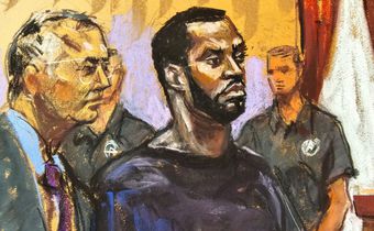 Sean "Diddy" Combs and his defense lawyer Marc Agnifilo at a court hearing.Jane Rosenberg/Reuters