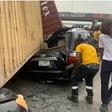 2 escape death as speeding bus rams into truck in Lagos [National Accord Newspaper]