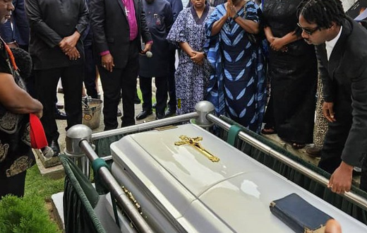 Obi, Otti in attendance as Onyeka Onwenu gets lowkey burial in Lagos [X:@umorinren]