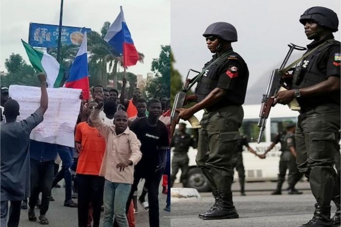 Police detain 39 suspected hoodlums, tailor producing Russian flags in Kaduna.