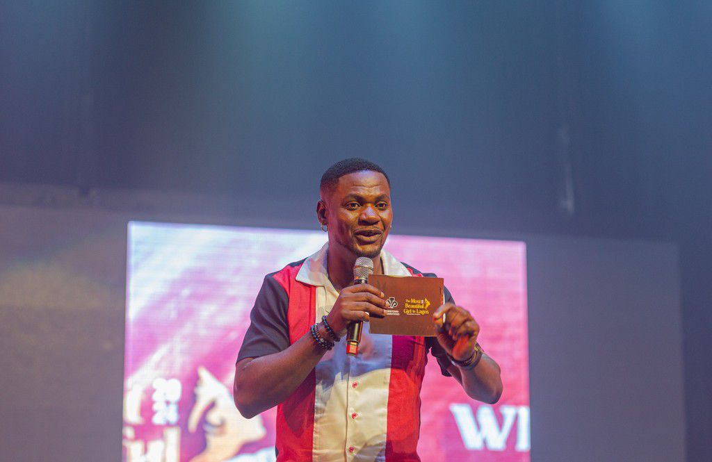 The host MC Shakara entertaining the audience