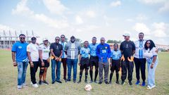 L-R; Gbadebo Adeleke, Head, Corporate Execution; Muritala Yusuf, Chief Technology Officer; Edwina Olanipekun, Head, People Management; Gboyega Adelowore, Chief Risk Officer; Godwin Clark, Head Personal Loans - Digital Business; Chukwuma Nwanze , MD/CEO...