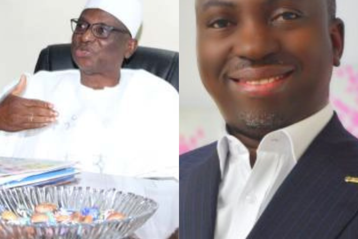 Chief Tom Uloko and Tijani Ugbodaga [ Pulse.ng]