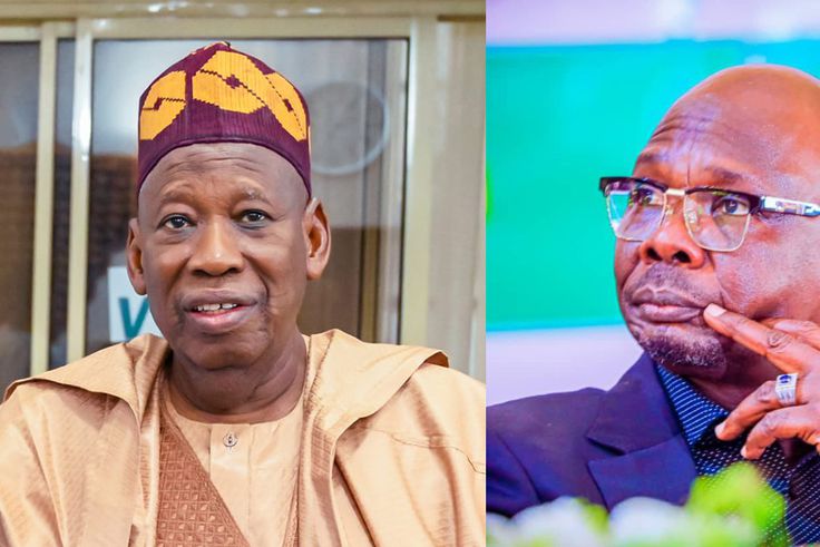 L-R: Abdullahi Ganduje and Governor Abdullahi Sule. [Facebook]