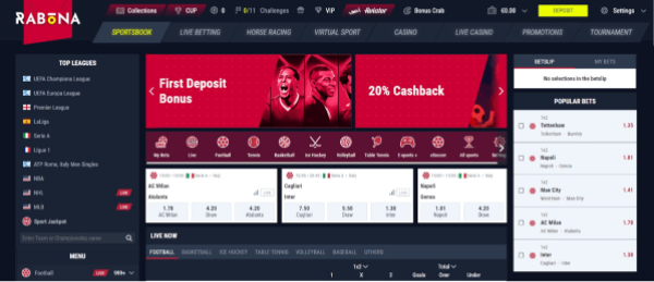 Rabona - Best South Africa Casino for Sports Gambling