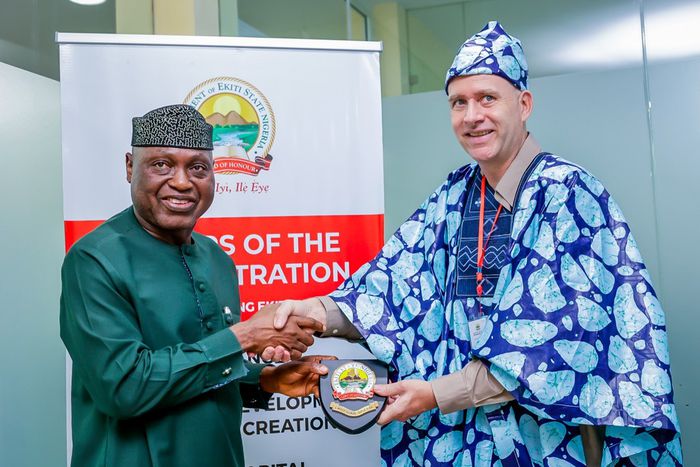 Governor Biodun Oyebanji, and the Deputy Director of United Nations Tourism Technical Corporation, Mr Marcel Leijzer [thenewsnigeria]