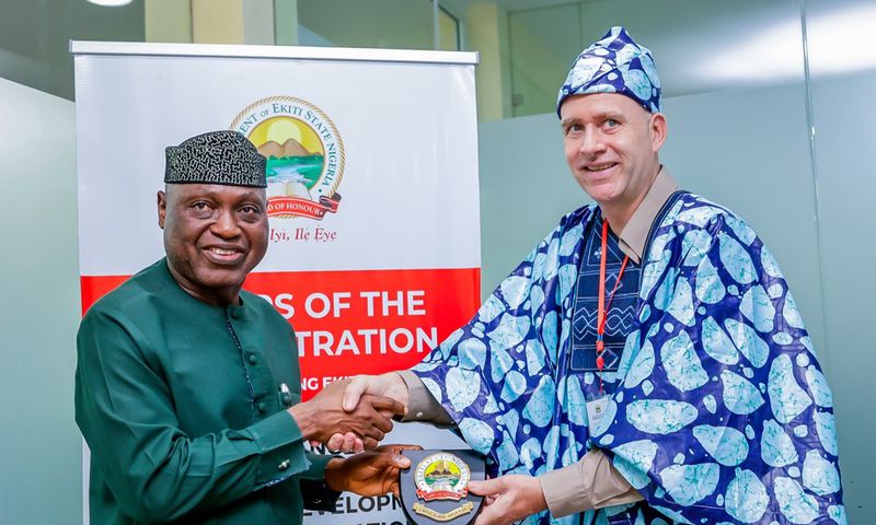 Governor Biodun Oyebanji, and the Deputy Director of United Nations Tourism Technical Corporation, Mr Marcel Leijzer [thenewsnigeria]