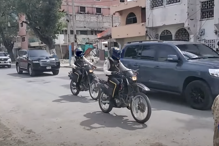 Haiti Prime Minister Garry Conille at the general hospital in Port-au-Prince