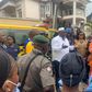 The General Manager of Lagos State Building Control Agency (LASBCA), Gbolahan Owodunni Oki addressing residents of the estate.