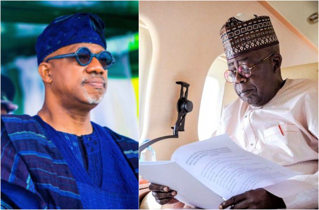 L-R: Governor Dapo Abiodun of Ogun State and President Bola Tinubu.