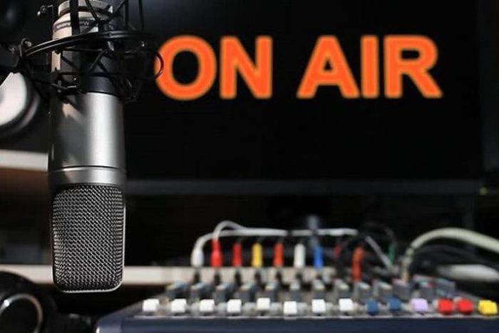 File image of a radio station studio
