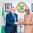 Governor Babajide Sanwo-Olu and the newly-appointed U.S. Ambassador to Nigeria, Richard Mills. [X:@jidesanwoolu]