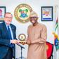 Governor Babajide Sanwo-Olu and the newly-appointed U.S. Ambassador to Nigeria, Richard Mills. [X:@jidesanwoolu]
