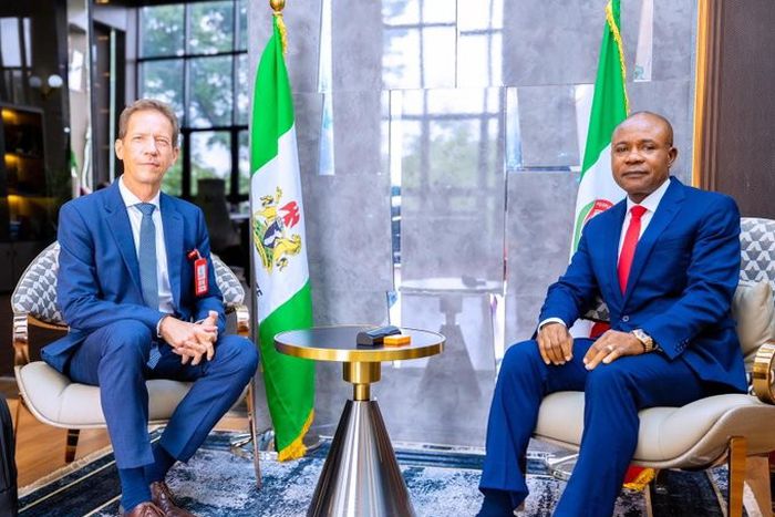 Weert Borner, the German Consul General to Nigeria and Enugu State Governor, Peter Mbah