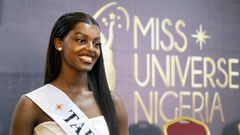 Chidimma Adetshina at Miss Universe Nigeria bootcamp in August.FAWAZ OYEDEJI/AFP via Getty Images