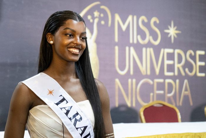 Chidimma Adetshina at Miss Universe Nigeria bootcamp in August.FAWAZ OYEDEJI/AFP via Getty Images