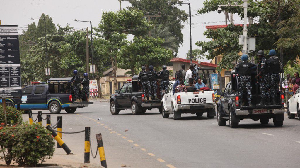 Security Forces on patrol in Lagos. [Getty Images]